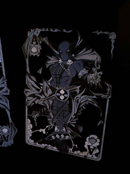 Spawn & Gunslinger Spawn Black & White Card Mashup Fan-Made Pin By Bendiesticks