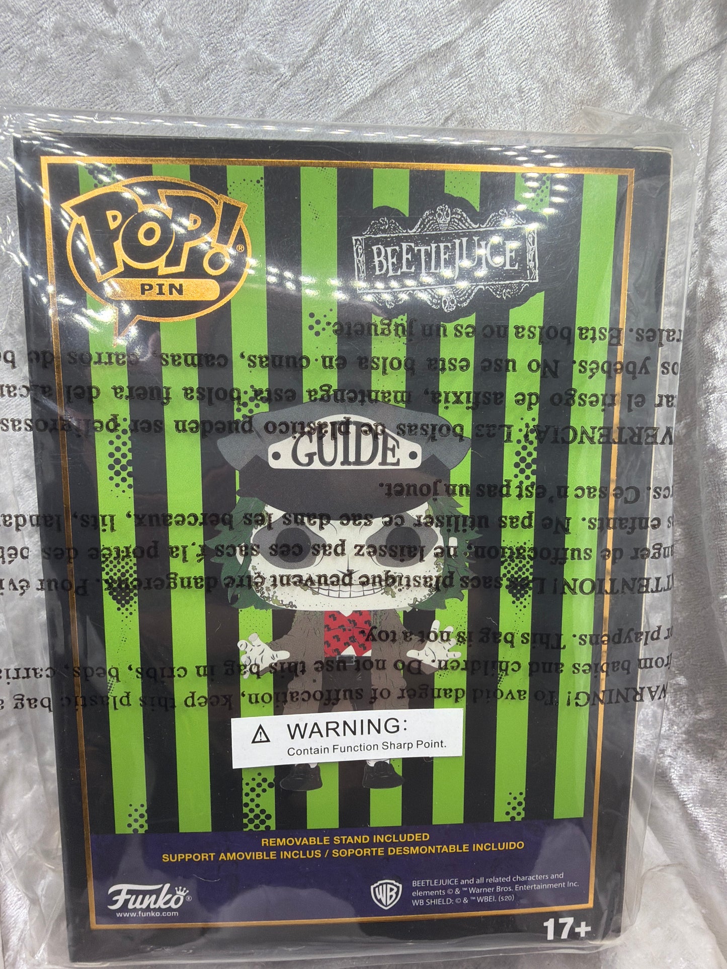 Horror Large Enamel Funko Pop! Pin Beetlejuice
