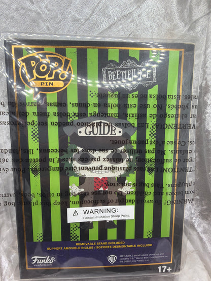 Horror Large Enamel Funko Pop! Pin Beetlejuice