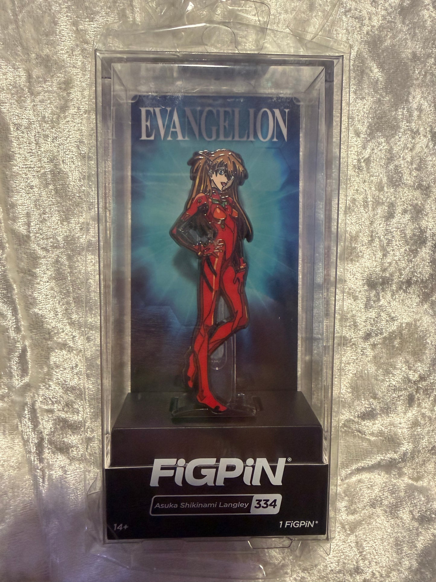 Asuka Shikinami Langley FiGPiN #334 Neon Genesis Evangelion collectible enamel pin