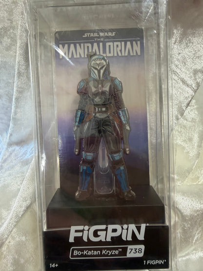 Bo-Katan Kryze FiGPiN #738 Star Wars LE 2000 The Mandalorian collectible pin in display box