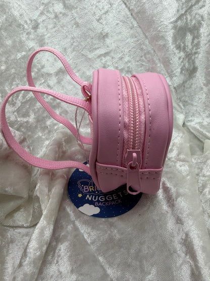 Pink Nugget Plushie Tiny Ita Bag by Bright Bat Designs