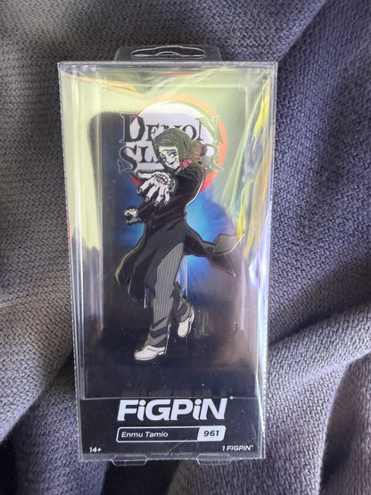 Enmu FiGPiN #961 Demon Slayer Shared Exclusive collectible pin in display box