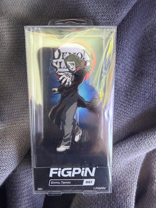 Enmu FiGPiN #961 Demon Slayer Shared Exclusive collectible pin in display box