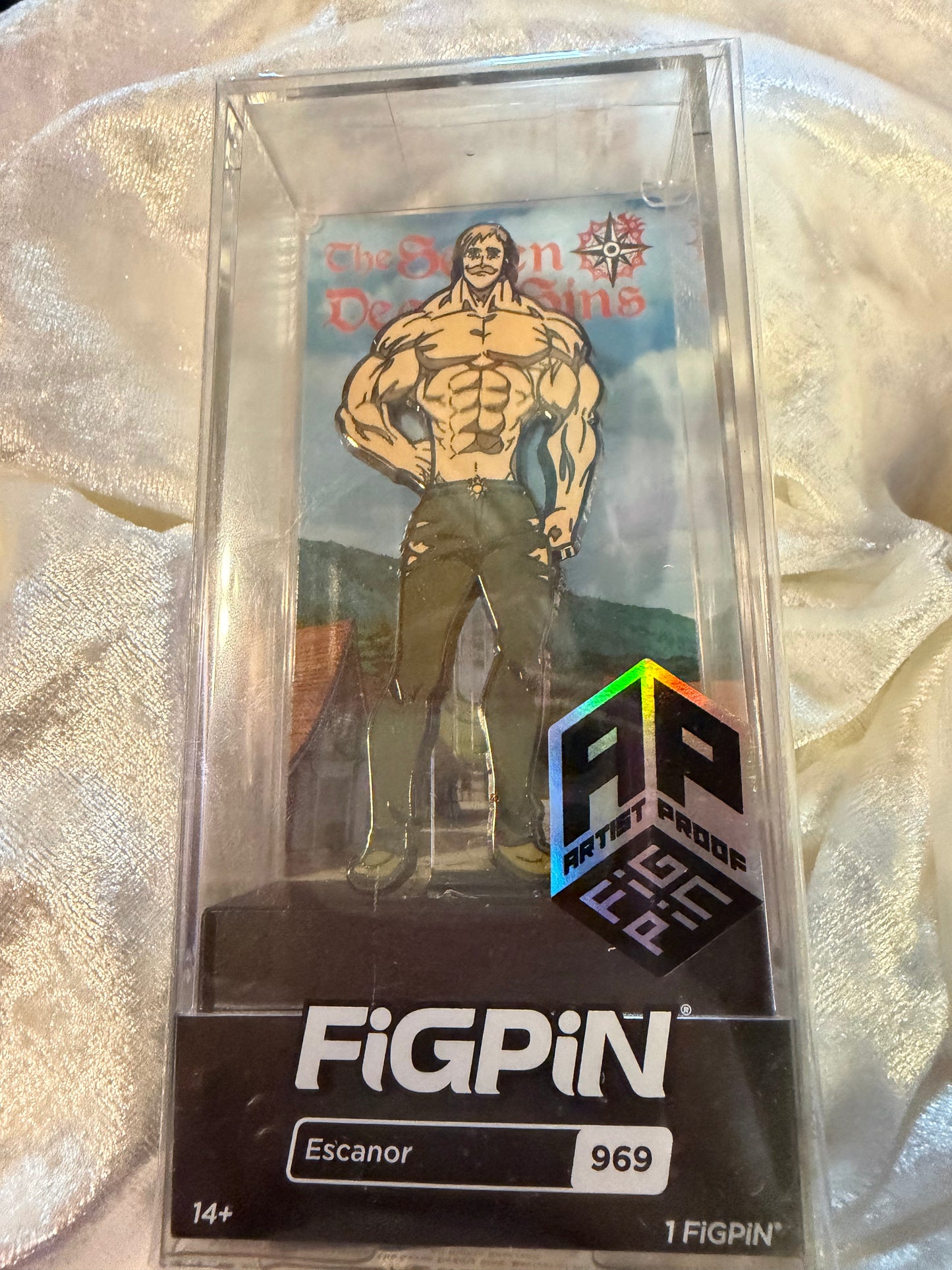 Escanor FiGPiN #969 Artist Proof AP The Seven Deadly Sins Ap Edition of 50 collectible pin in display box