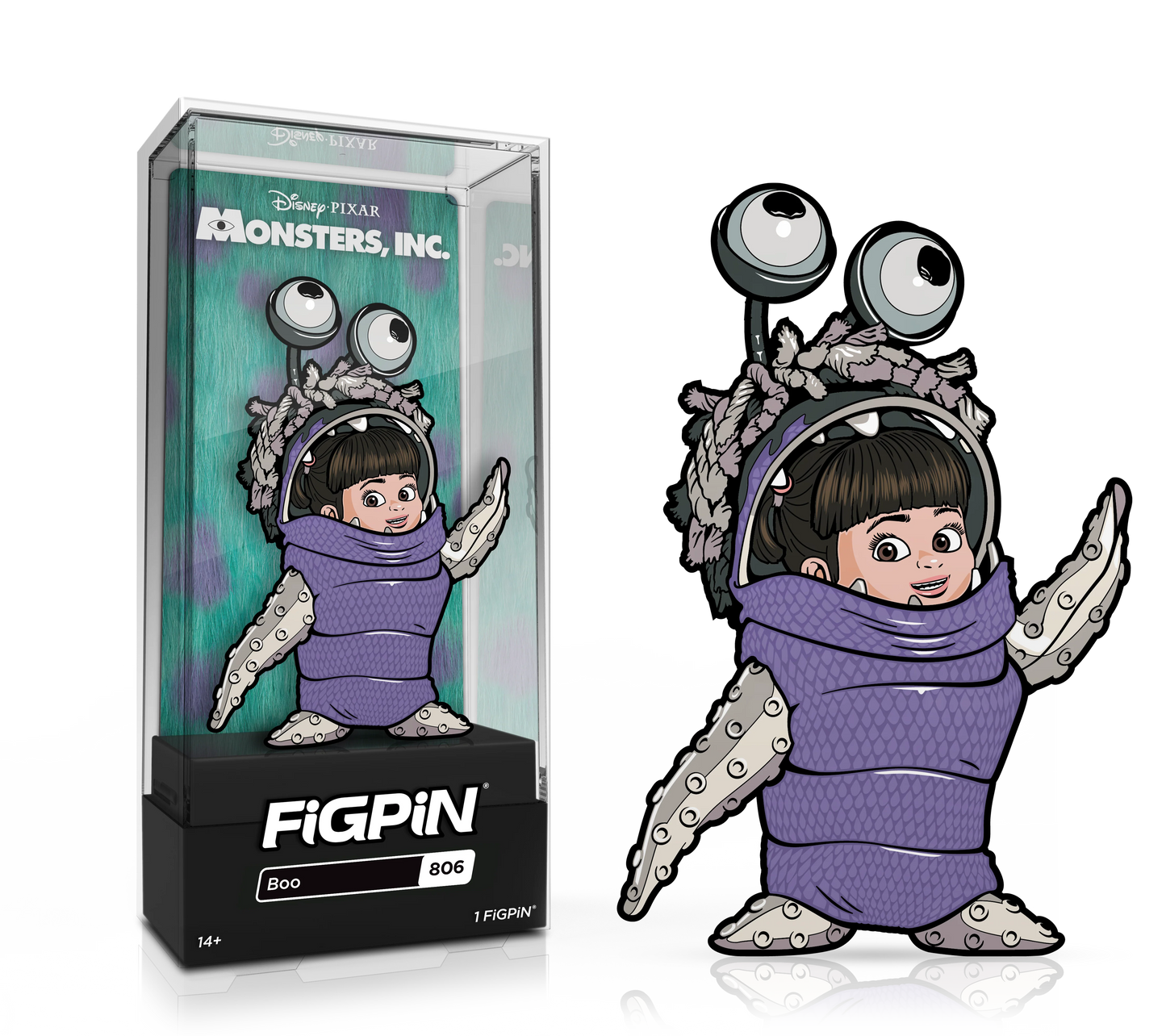 Discover the LACC exclusive Boo FiGPiN #806 from Disney and Pixar's Monsters, Inc.! Limited to 1,000 pieces. A rare collectible at Hatcher's Collectibles.