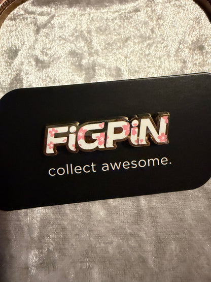 FiGPiN Logo L30 Cherry Blossom LE 750 Exclusive collectible (The Orphanage Collection, verified new/locked) on collector card with rubber backer