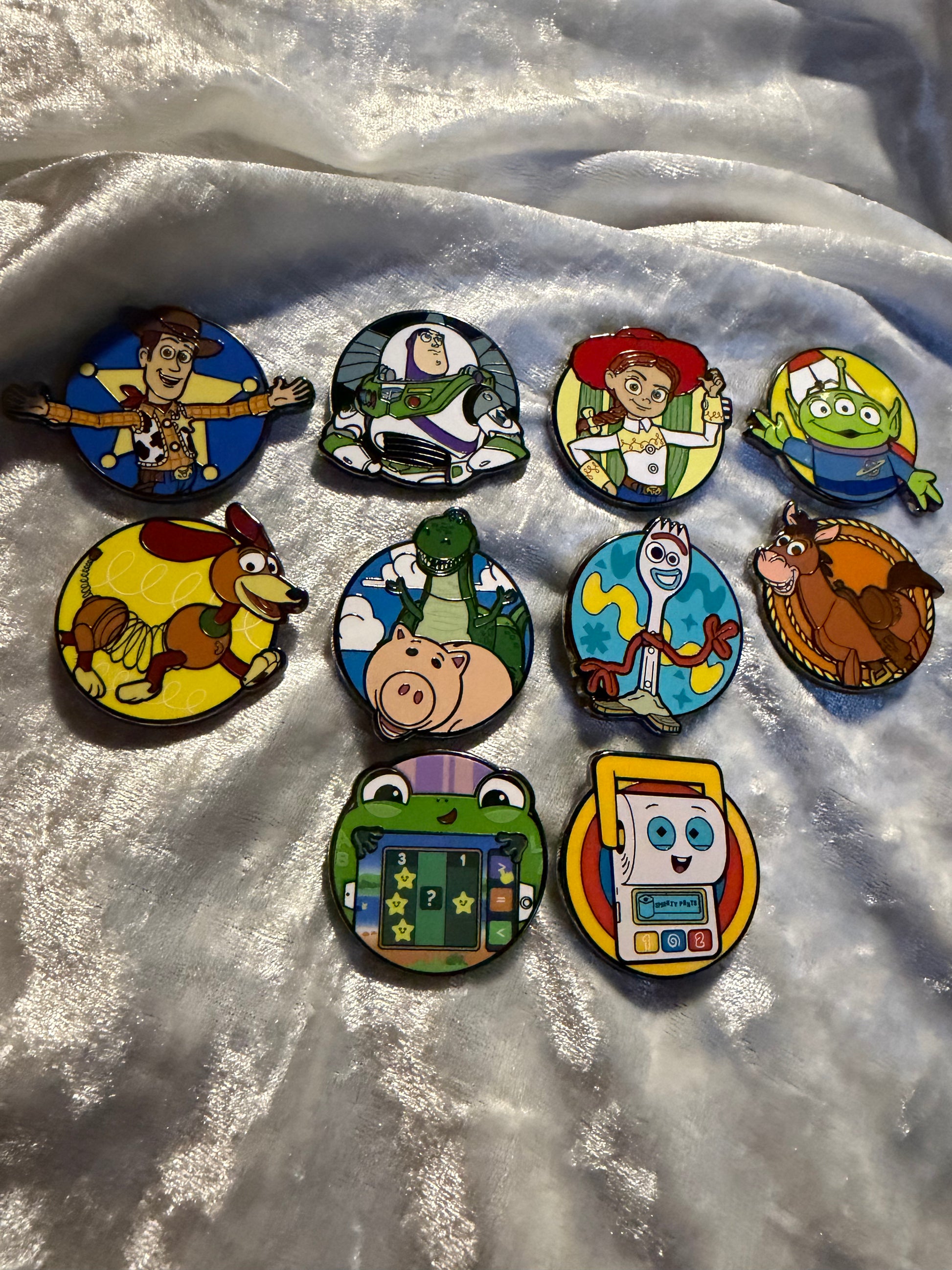FiGPiN Mini Toy Story full standard set (all 10 pins, opened for completion) - Chase pin NOT included