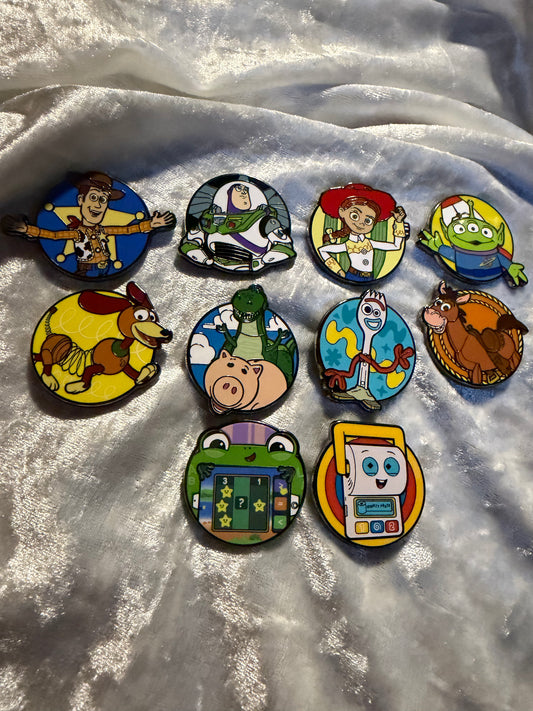 FiGPiN Mini Toy Story full standard set (all 10 pins, opened for completion) - Chase pin NOT included