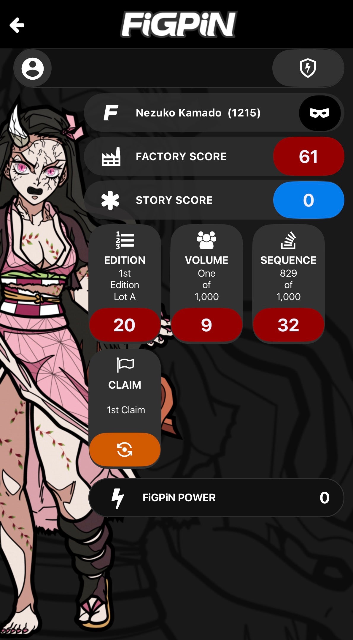 FiGPiN Demon Slayer Nezuko Kamado Demon Form #1215