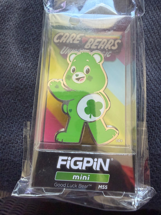 Good Luck Bear FiGPiN Mini #M55 Care Bears Unlock the Magic collectible pin