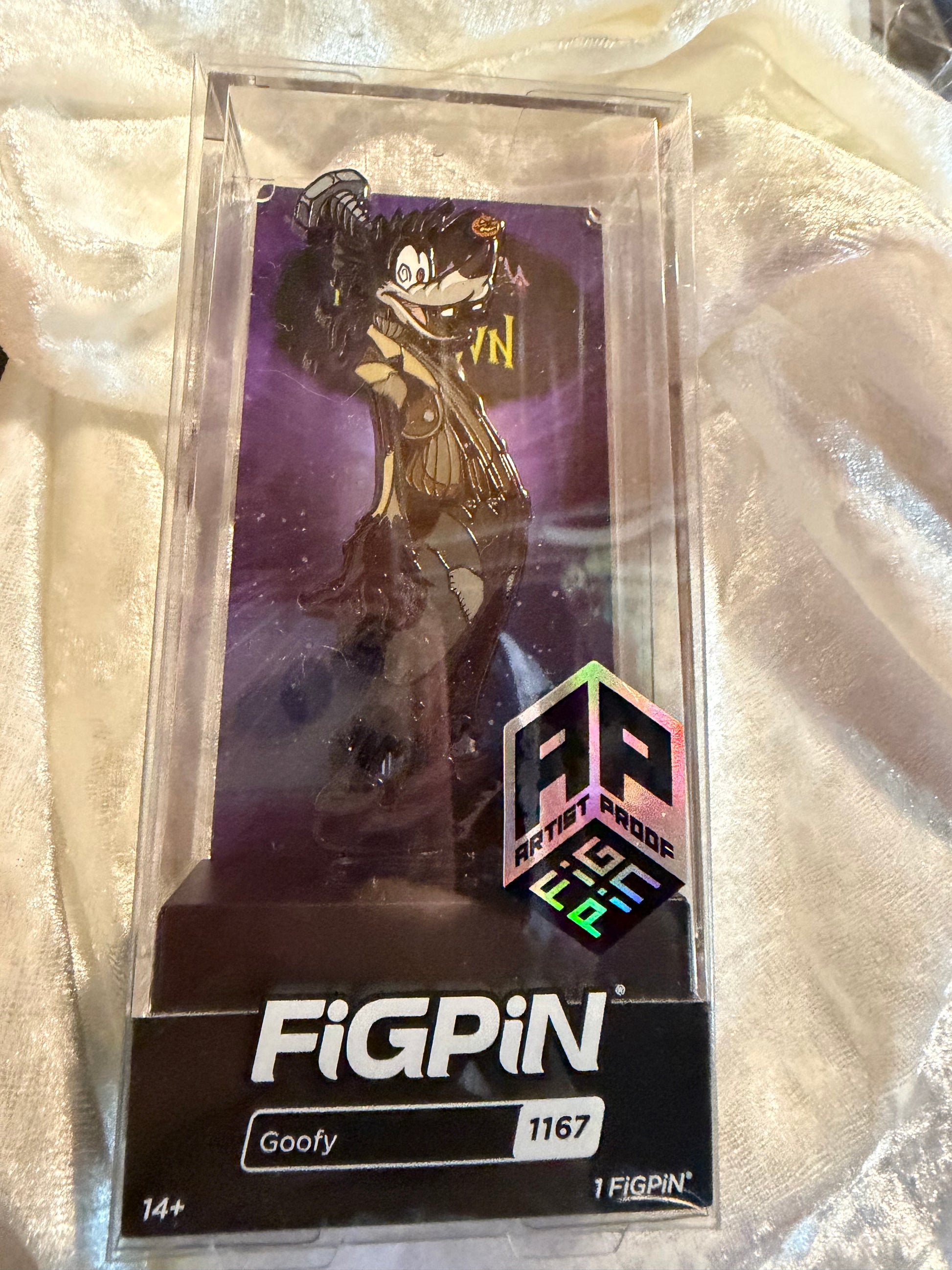 Goofy FiGPiN #1167 Artist Proof AP Kingdom Hearts Halloweentown LE collectible pin in display box