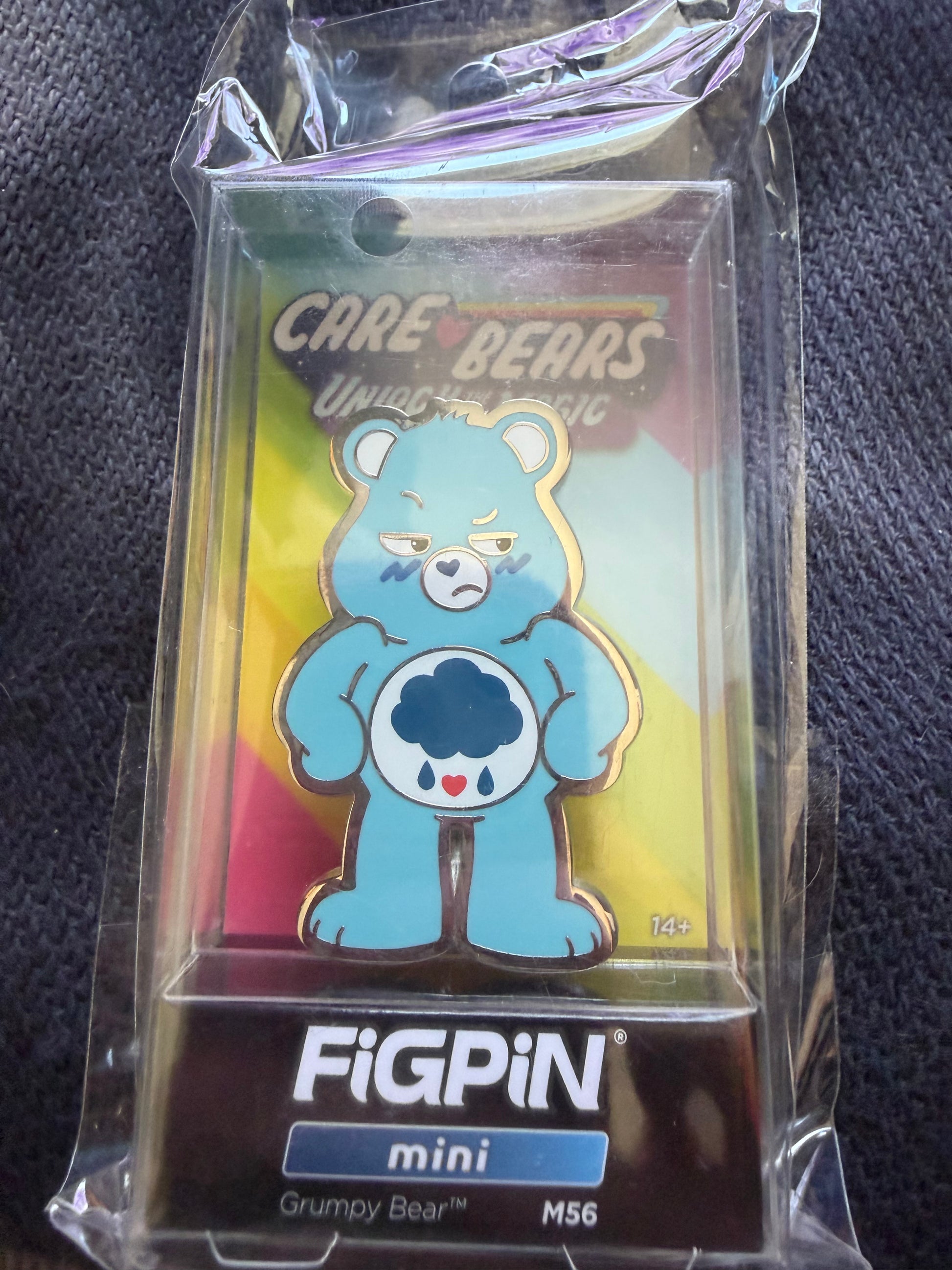 Grumpy Bear FiGPiN Mini #M56 Care Bears Unlock the Magic collectible pin