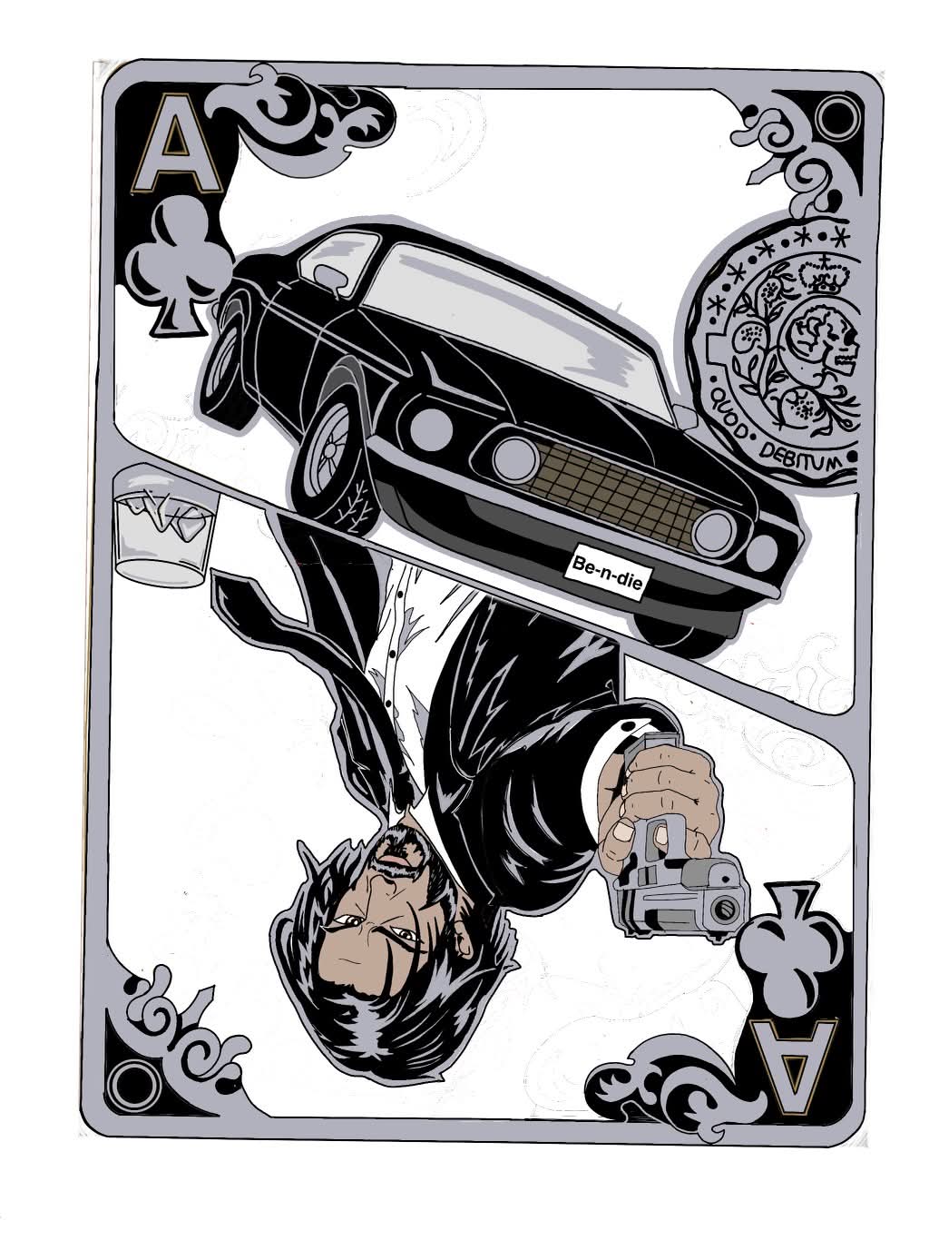 John Wick Silver Edition LE 50 Enamel Pin by Bendiesticks Pre Sale