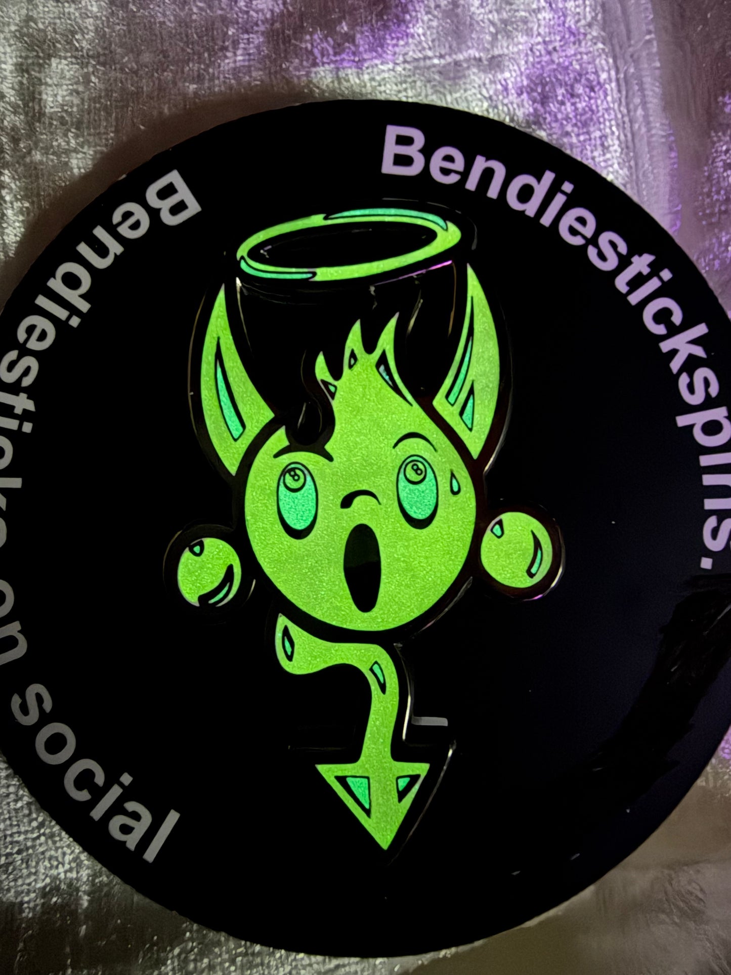 Bendiesticks Glow Mascot | Limited Edition 15 Fan-Made Enamel Pin