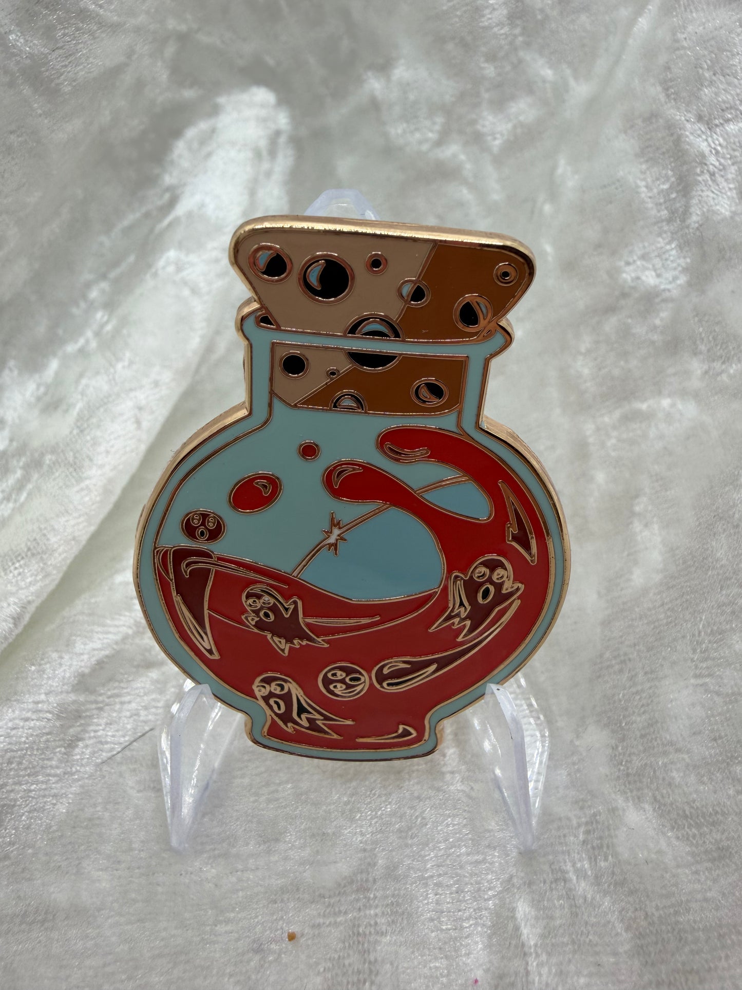 Red Potion Bottle Ghost Fantasy Pin Le 20 By Bendiesticks