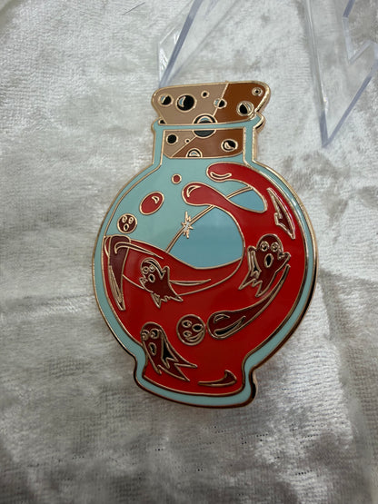 Red Potion Bottle Ghost Fantasy Pin Le 20 By Bendiesticks