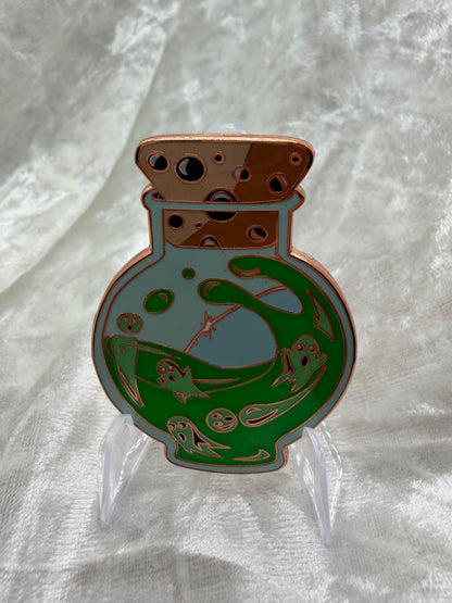 Green Potion Bottle Ghost Fantasy Pin Le 20 By Bendiesticks