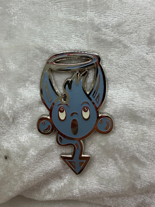 Bendiesticks Grayish Blue Mascot Enamel Pin - Open Edition Fan Made