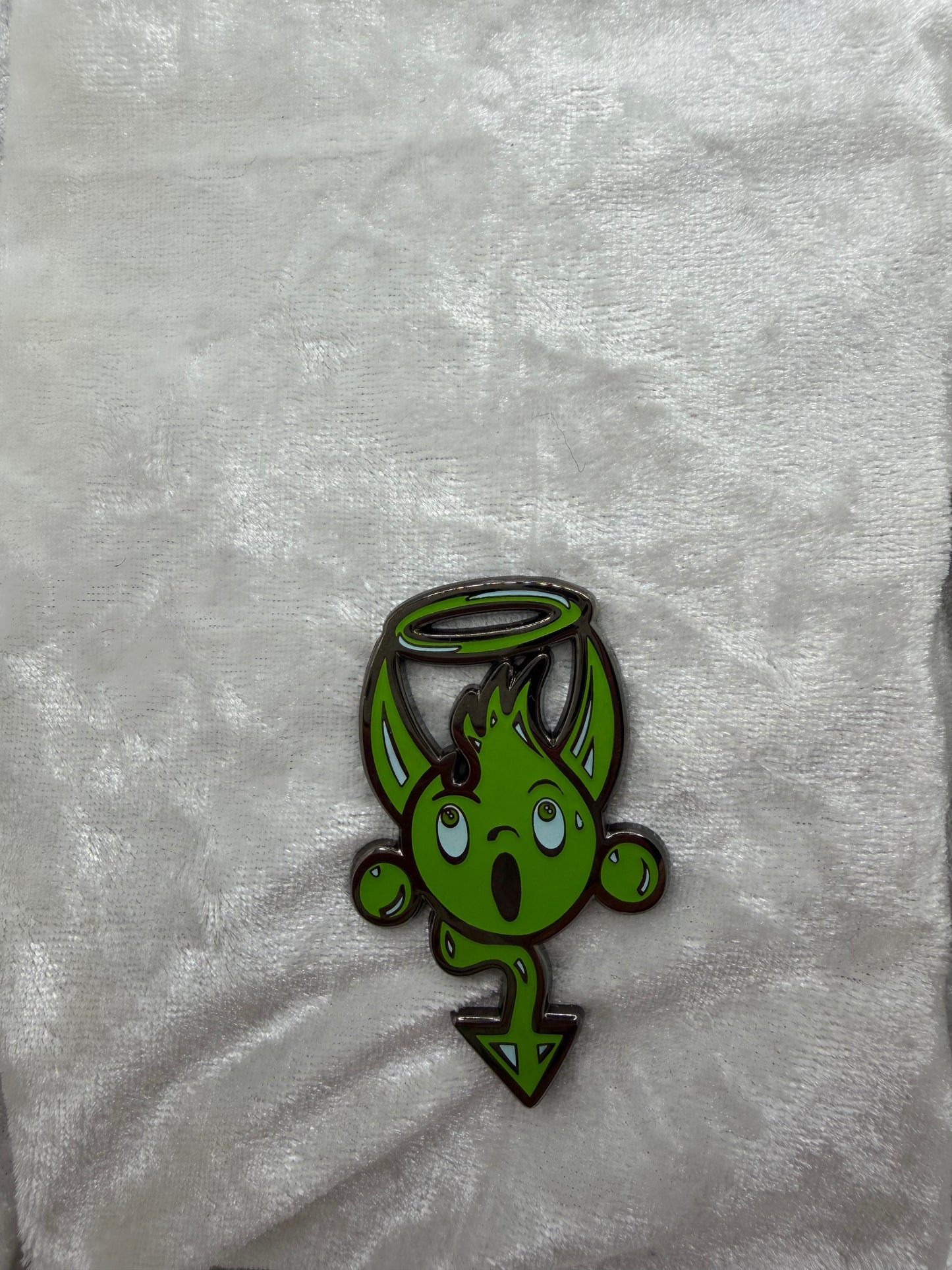 Bendiesticks Green Glow Mascot Pin - Limited Edition of 15
