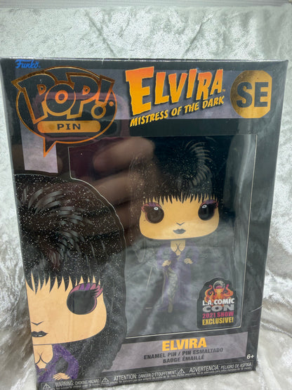 Elvira Funko Pop Pin LACC Loungefly Exclusive