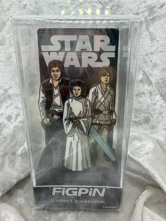 Star Wars 2026 Trio Pin Set: Han, Leia, & Luke (Limited Edition of 500)