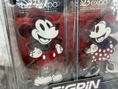 FiGPiN Disney D23 Expo 2019 Mickey & Minnie Mouse Set - LE 1000 (Locked)