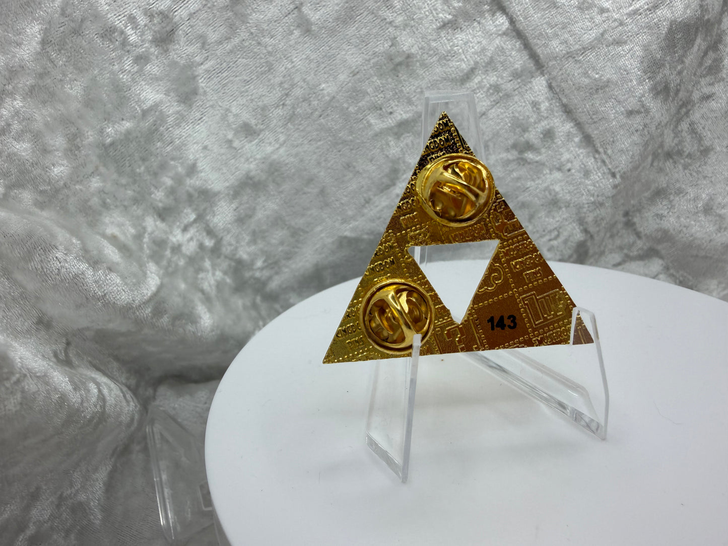 Gold Triforce 1.5" Hard Enamel Pin | Limited Edition MKP Fan Art