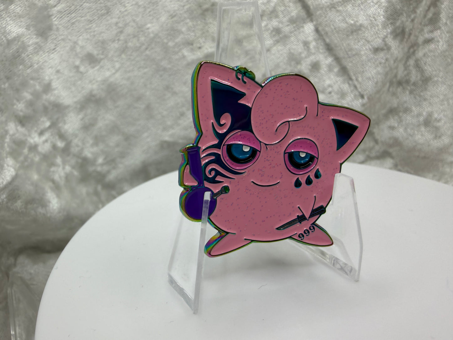 Puff Puff Pass Baddie Jiggly 1.5" Hard Enamel Pin | Limited Edition MKP Fan Art