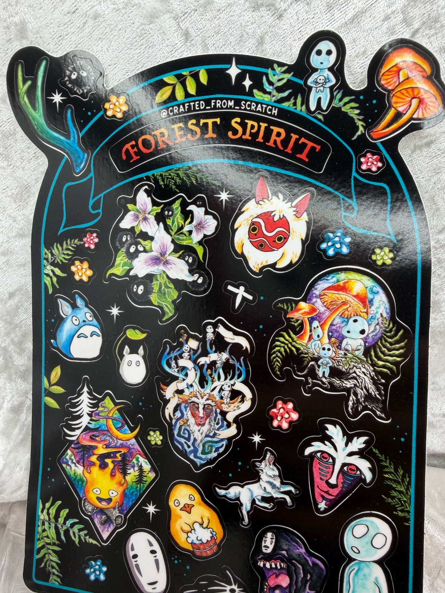 Kawaii Creature Watercolor Sticker Sheet | 27 Mini Ghibli-Inspired Fan Art Stickers