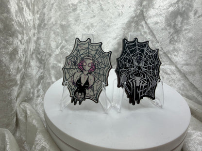 Spider-Man & Spider-Gwen Enamel Pin Set by Bendiesticks LE 50 Fan Made