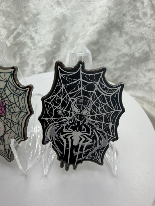 Spider-Man & Spider-Gwen Enamel Pin Set by Bendiesticks LE 50 Fan Made