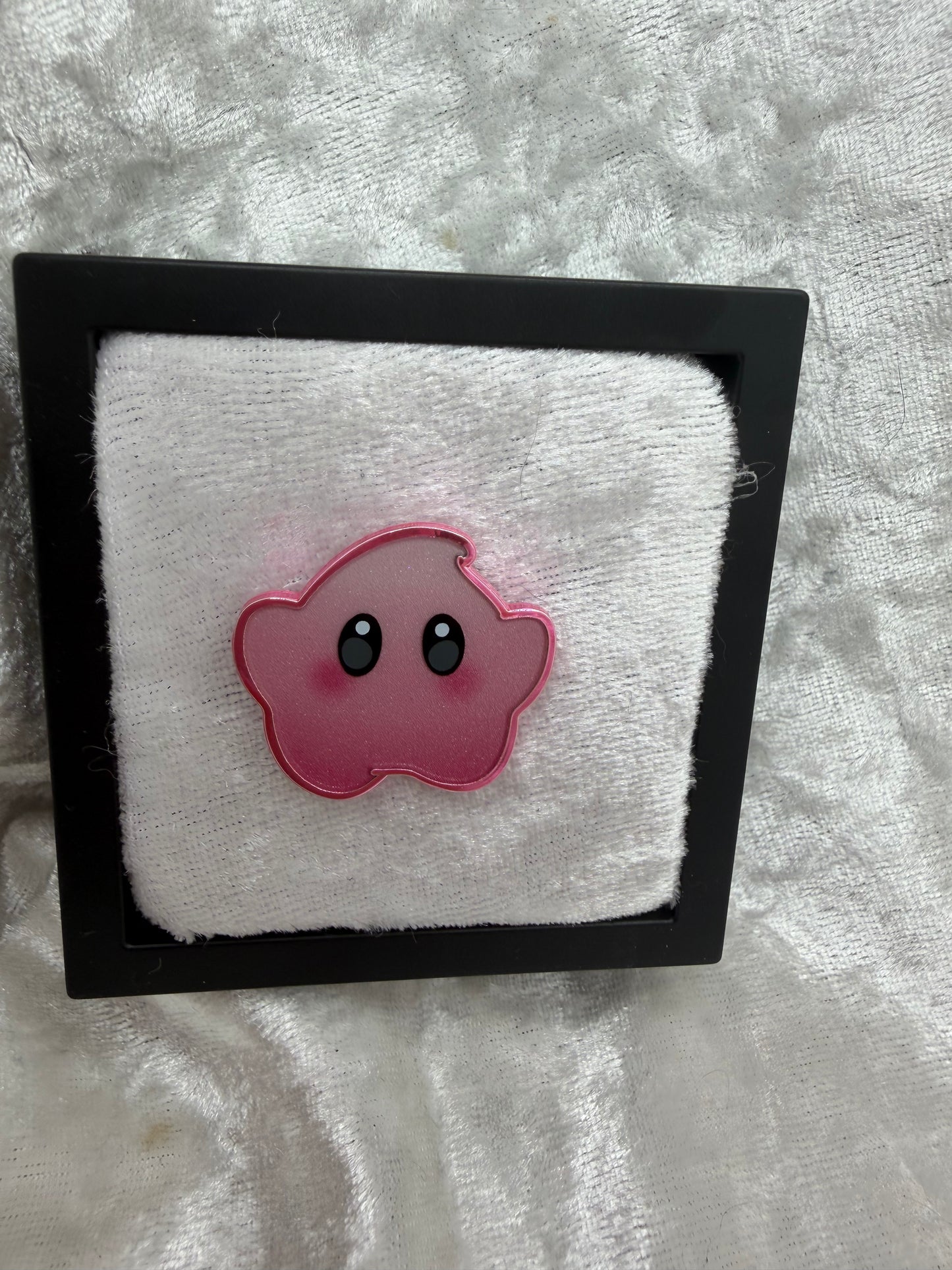 Star Companion Pink 1.1" Fan Made Hard Enamel Pin | PenguChan Studios Glitter Epoxy