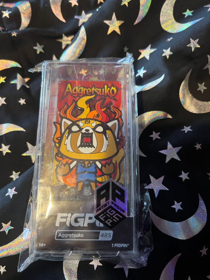 FiGPiN Aggretsuko #485 Exclusive AP ARTIST PROOF Metal Pin First off the Line