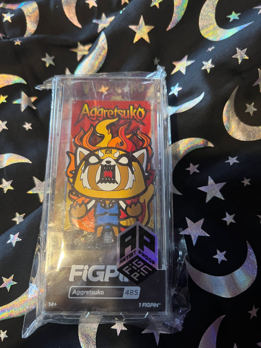 FiGPiN FiGPiN Aggretsuko #485 Exclusive AP ARTIST PROOF Metal Pin First off the Line