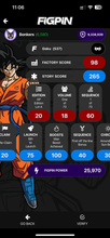 Load image into Gallery viewer, FiGPiN Goku #537 AP ARTIST PROOF Dragonball Super Metal Pin First off the Line
