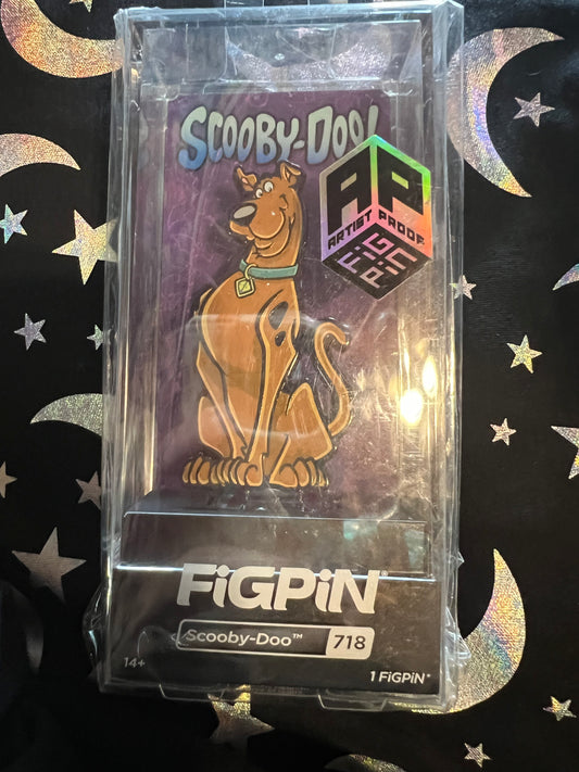 FiGPiN Scooby-Doo Enamel Pin #718 Hard Case Brand Unlocked Signed AP Artist Proof