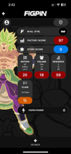 Load image into Gallery viewer, Figpin Broly #X16 Dragonball Super Ap Artist Proof XL
