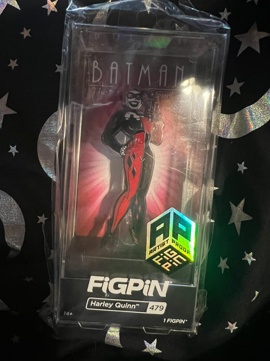 FiGPiN AP Artist Proof Batman the Animated Series Harley Quinn #479 Enamel Pin