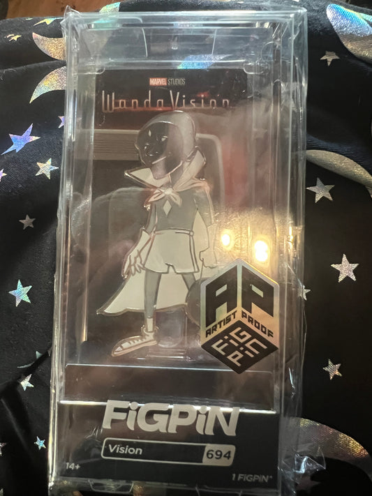 FiGPiN Disney Marvel #694 Wanda Vision Vision AP ARTIST PROOF Metal Pin