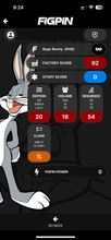 Load image into Gallery viewer, FiGPiN Looney Tunes Bugs Bunny #648 Artist PROOF AP Pin

