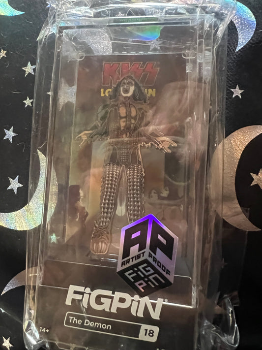 FiGPiN Kiss Love Gun The Demon #18 ARTIST PROOF Metal Pin