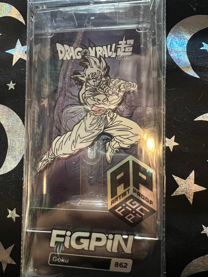 FiGPiN Goku #862 AP ARTIST PROOF Dragonball Metal Pin Exclusive GameStop