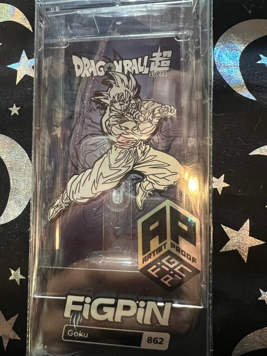 FiGPiN Goku #862 AP ARTIST PROOF Dragonball Metal Pin Exclusive GameStop