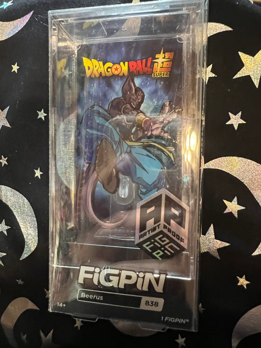 FiGPiN Beerus #838 AP ARTIST PROOF Dragonball Super Metal Pin