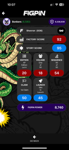 FiGPiN Dragon Ball Super Shenron #836 Unlocked Last Chopper Out Ap Artist Proof