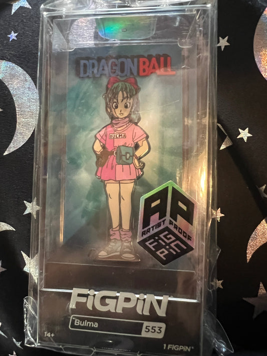 FiGPiN Bulma #553 AP ARTIST PROOF Dragonball Metal Pin