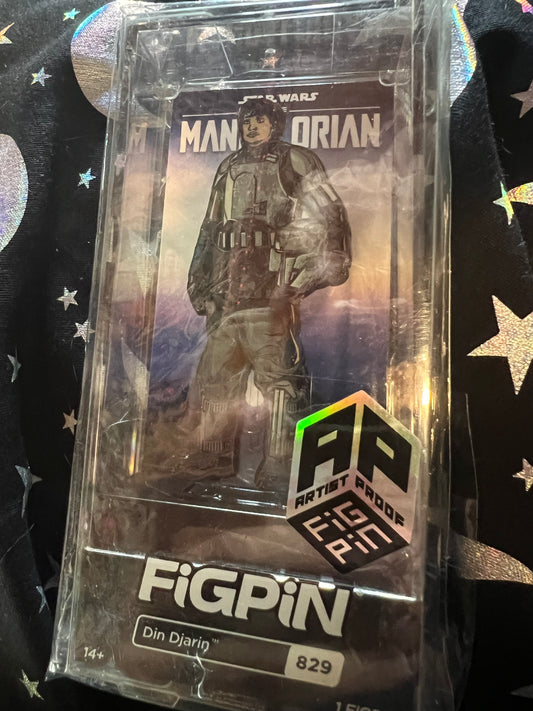 FiGPiN Din Djarin #829 AP ARTIST PROOF Star Wars Metal Pin