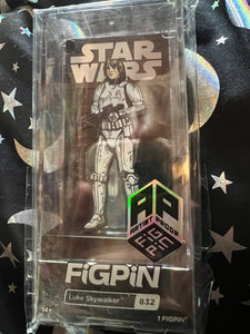 FiGPiN Luke Skywalker #832 AP ARTIST PROOF Star Wars Metal Pin