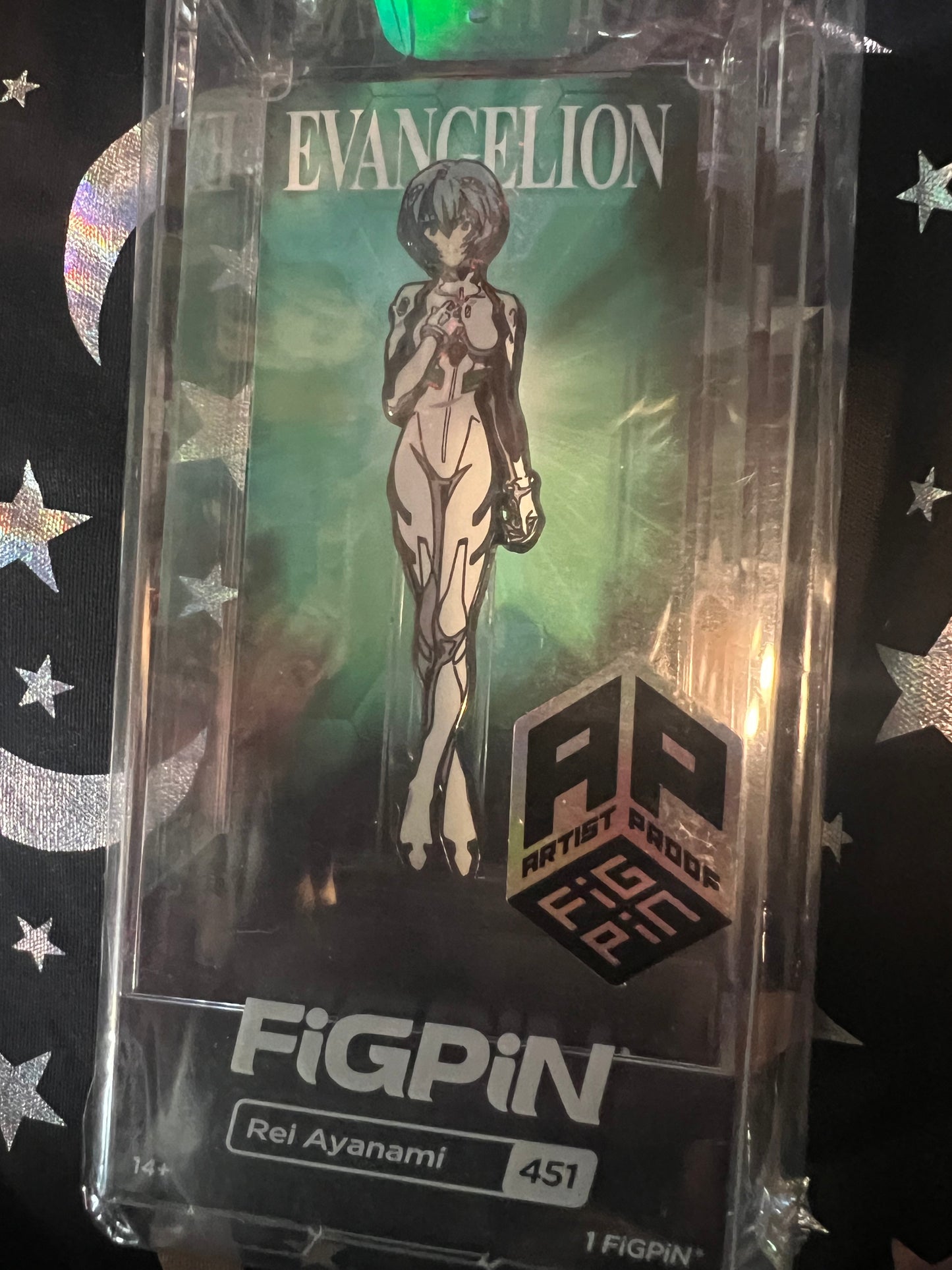 FiGPiN Rei Ayanami #451 AP ARTIST PROOF Evangelion Metal Pin